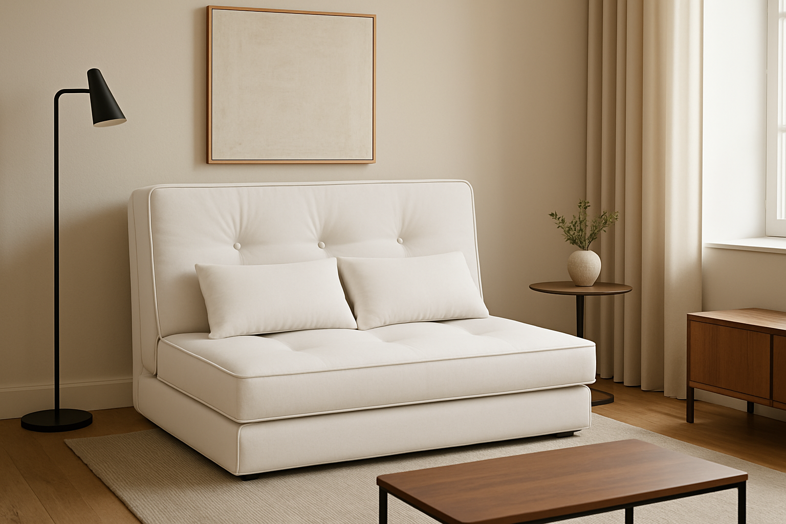 Canapé blanc dans intérieur élégant