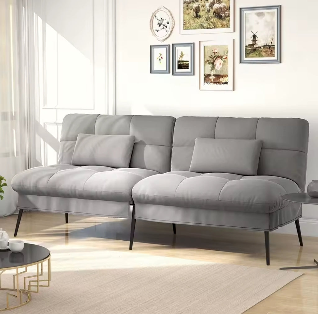 Canapé double convertible – Gris